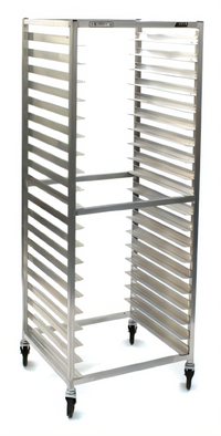 Panco Full-Height Mobile Aluminum Donut Rack for 20 23 x 23 Inch Screens