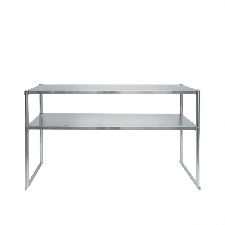Product image #1 for Atosa Double Adjustable Overshelf for Pizza Prep Tables, 44 x 14 x 47 Inch, 18/430 Stainless Steel