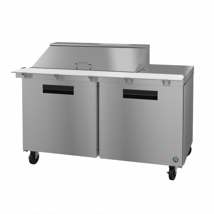 Product image #1 for Hoshizaki Steelheart SR60B-18M 60-Inch Two-Section Mega Top Prep Refrigerator, 18-Pan Capacity