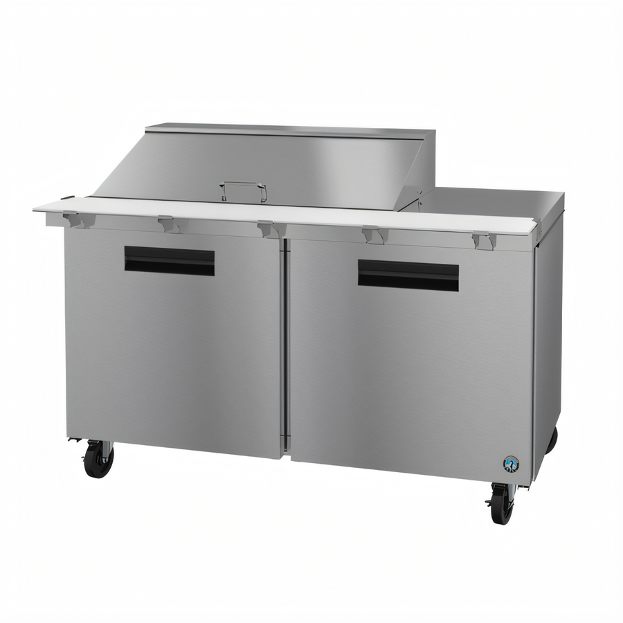 Product image #1 for Hoshizaki Steelheart SR60B-18M 60-Inch Two-Section Mega Top Prep Refrigerator, 18-Pan Capacity