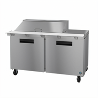 Hoshizaki Steelheart SR60B-18M 60-Inch Two-Section Mega Top Prep Refrigerator, 18-Pan Capacity