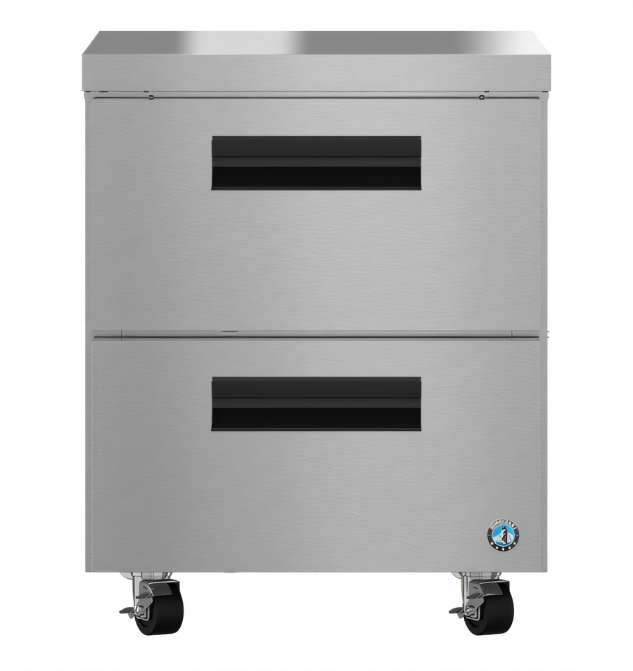 Product image #1 for Hoshizaki Steelheart 27-Inch One-Section Low Profile Undercounter Refrigerator with Two Drawers