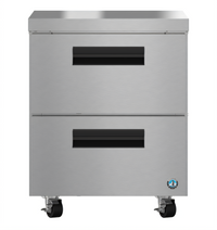 Hoshizaki Steelheart 27-Inch One-Section Low Profile Undercounter Refrigerator with Two Drawers