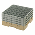 Thumbnail image #2 for Cambro Camrack 36-Compartment Full Size Low Profile Glass Rack with 4 Extenders, Beige