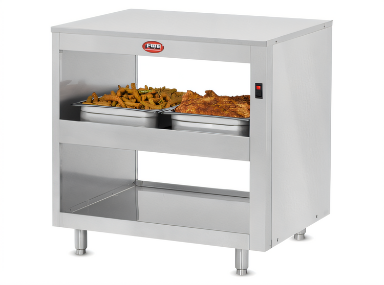 Product image #1 for Infrared Heated Holding Shelf, 2-Tier, 4 x 12-Inch x 20-Inch Pan Capacity, Stainless Steel