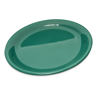 Durus® 9-Inch Round Narrow Rim Melamine Dinner Plate, Meadow Green
