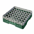 Thumbnail image #2 for Cambro Camrack® Full Size 49-Compartment Glass Rack with Soft Gray Extender, Sherwood Green