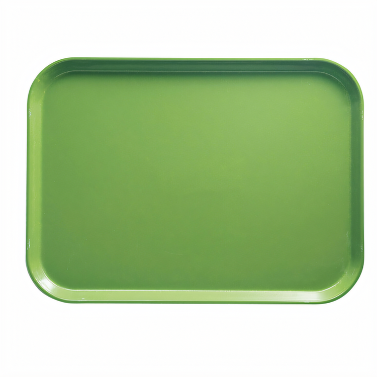 Product image #1 for Cambro Camtray Rectangular Fiberglass Cafeteria Tray, 10-5/8 x 13-3/4, Limeade