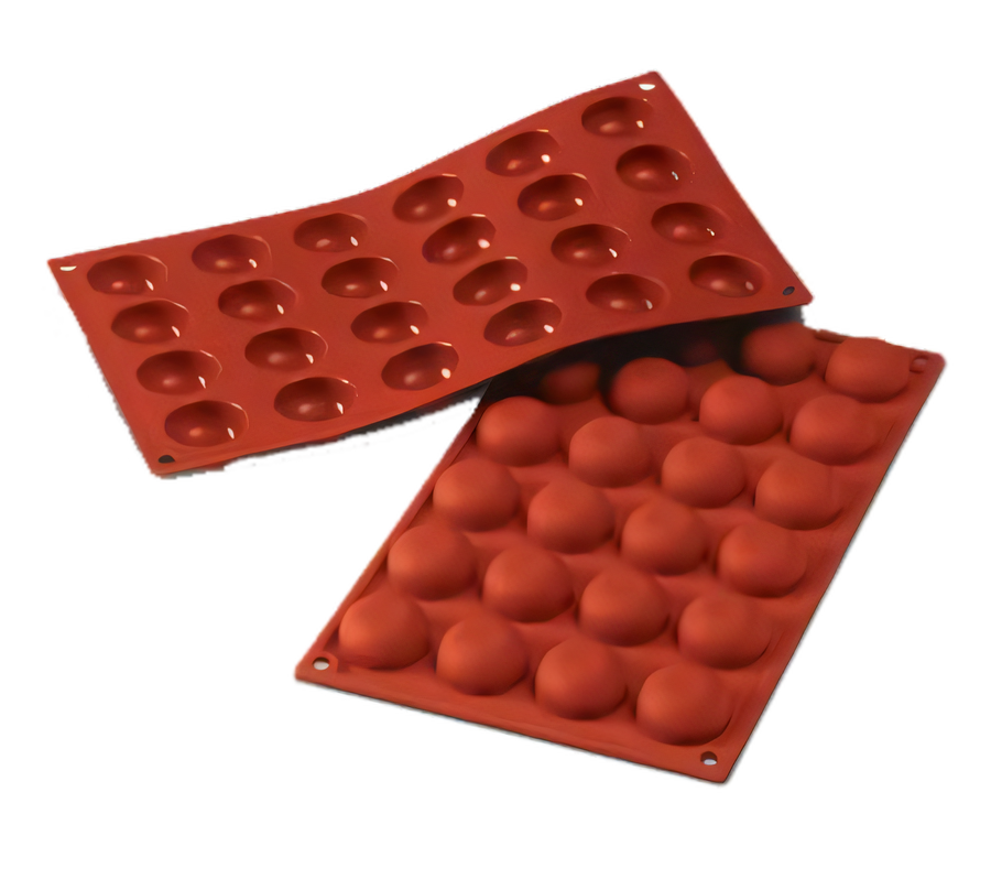 Product image #1 for Silikomart Pomponettes 24-Cavity Non-Stick Silicone Baking Mold