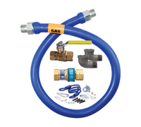 Dormont Blue Hose 1/2-Inch x 48-Inch Moveable Gas Connector Deluxe Kit with SnapFast Quick-Disconnect