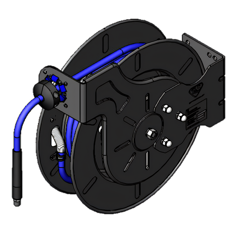 Product image #1 for T&S Brass B-7242-10 Open Epoxy Coated Retractable Hose Reel System with 3/8 Inch x 50 Foot Hose and Extended Spray Wand
