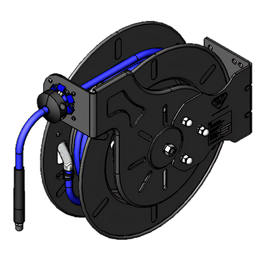 Product image #1 for T&S Brass B-7242-10 Open Epoxy Coated Retractable Hose Reel System with 3/8 Inch x 50 Foot Hose and Extended Spray Wand