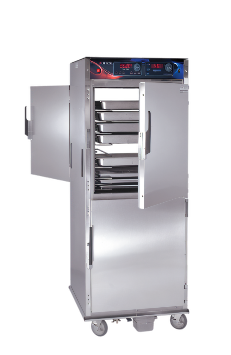 Product image #1 for Cres Cor Roast-N-Hold Full-Height Pass-Thru Convection Cook and Hold Oven, 2-Compartment, 208V, 8 kW