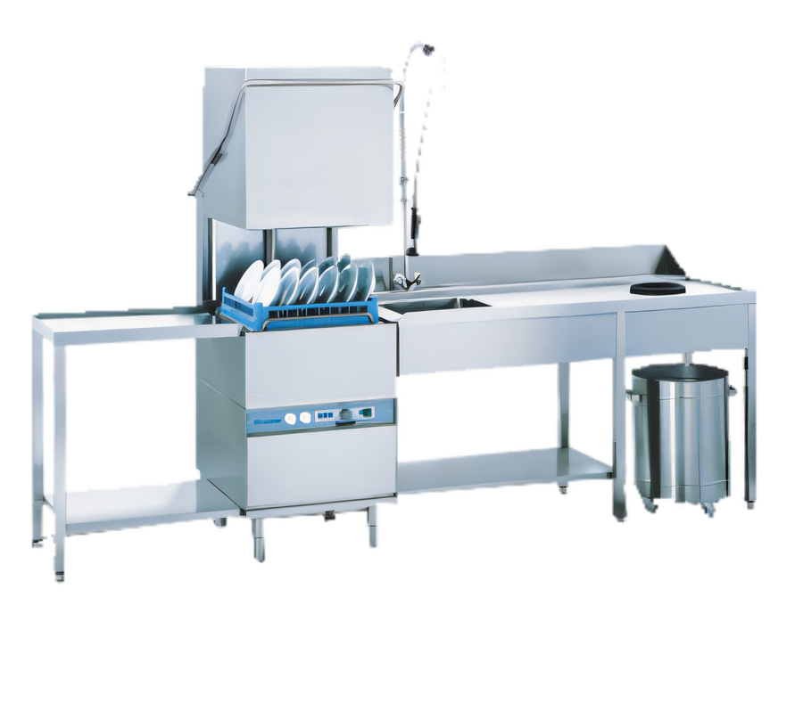 Product image #1 for Lamber L21EKS High-Temp Pass-Through Dishwasher, Gravity Drain, 20" x 20" Racks