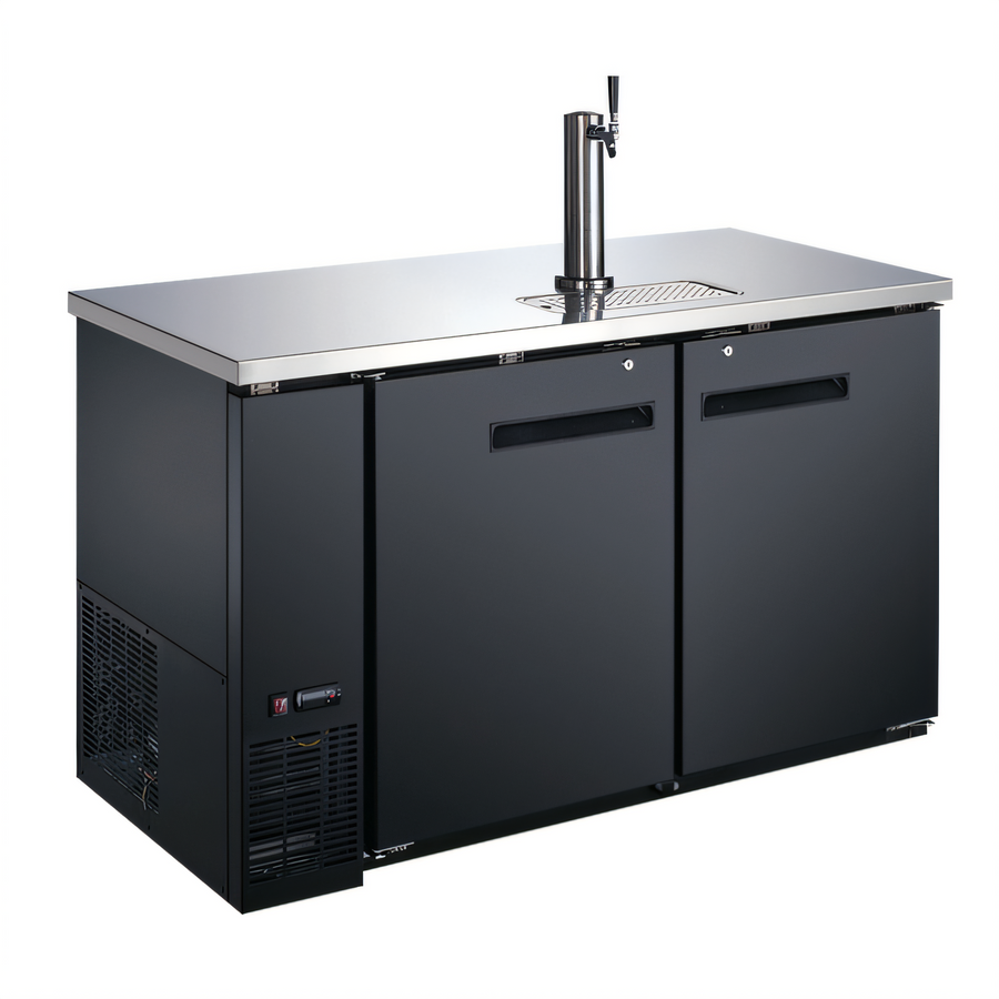 Product image #1 for Two-Section Draft Beer Cooler/Kegerator, 19 Cu. Ft., 1 Tower, 2 Half-Keg Capacity