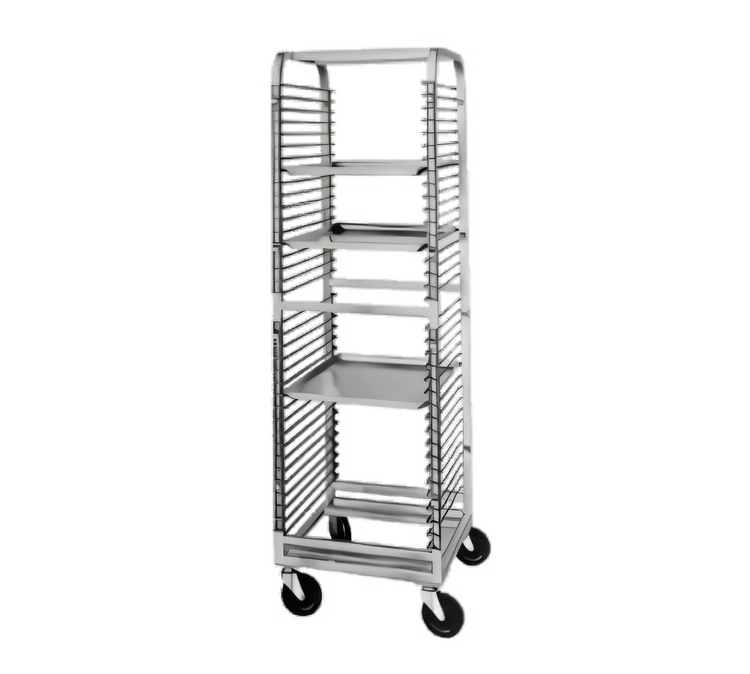 Product image #1 for Stainless Steel End-Load Bun Pan Rack with Wire Slides, 18-Pan Capacity