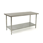 Thumbnail image #1 for Eagle Group BlendPort® BPT-3048SB 48 x 30 in. 430 Stainless Steel Work Table, Flat Top, Rolled Edge, Adjustable Undershelf