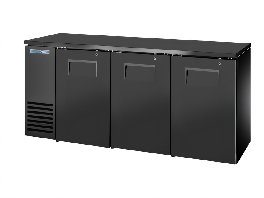 Product image #1 for True Mfg. - General Foodservice TBB24-72-3S-Z1-BST-B-1 Back Bar Coolers
