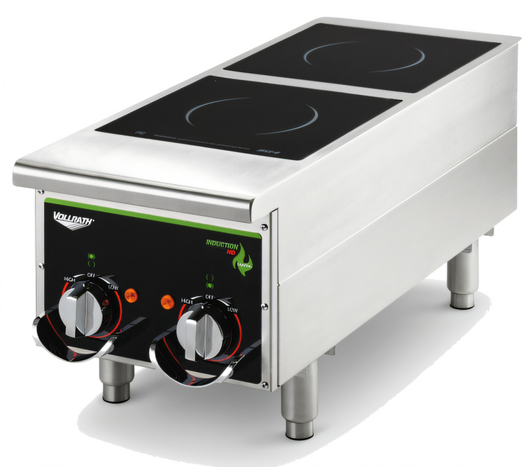 Product image #1 for Vollrath Cayenne Heavy-Duty Dual Hob Countertop Induction Range, Manual Control, 208-240V