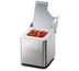 Thumbnail image #1 for Edlund Stainless Steel 1/6 Cold Pan Box with 3/4 Hinged Lid and White Insert