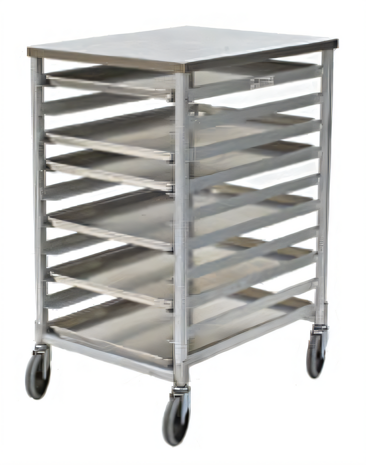 Product image #1 for Panco Mobile Counter-Height Utility Rack with Slides for 10 18 x 26 Pans