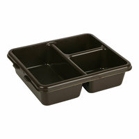 Cambro 9113CP167 3-Compartment Co-Polymer Meal Delivery Tray, Brown