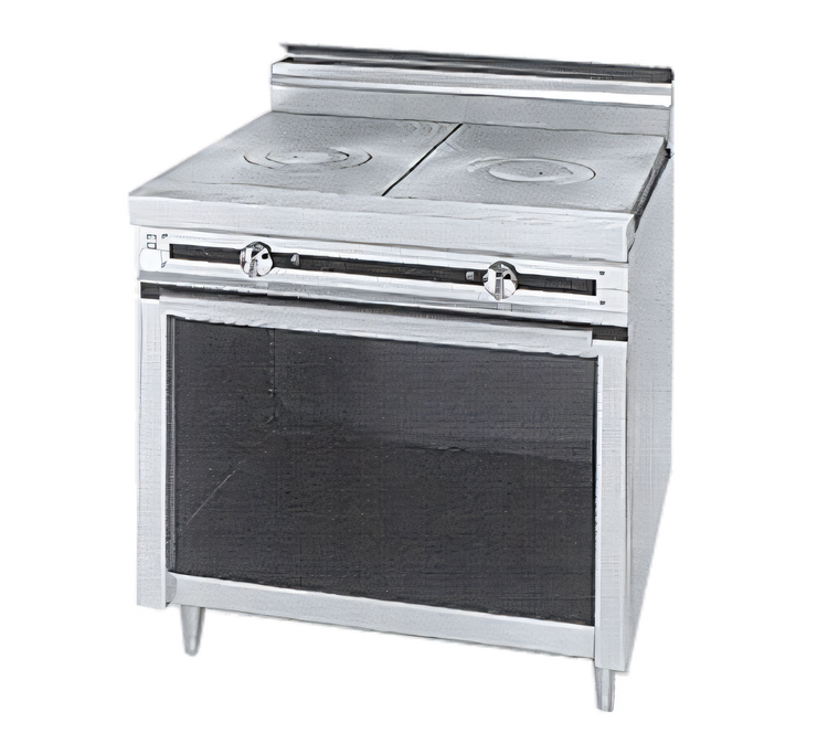 Product image #1 for Titan Heavy Duty 18" Gas French Hot Top Range with Cabinet Base