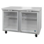 Thumbnail image #1 for Hoshizaki Steelheart UR48B-GLP01 48-Inch 2-Section Undercounter Reach-In Refrigerator with Glass Doors, Stainless Steel, R290