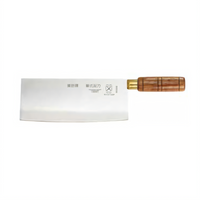 Mercer Culinary Chinese Chef's Knife Cleaver, 8 x 3-1/4 Inch, Japanese Steel Blade, Hardwood Handle