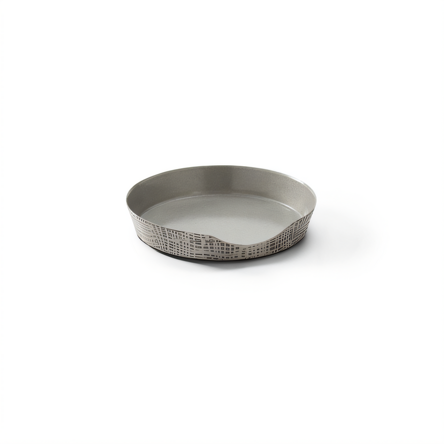 Product image #1 for 3.5-Inch Diameter Etched Stainless Steel Upright Spoon Rest