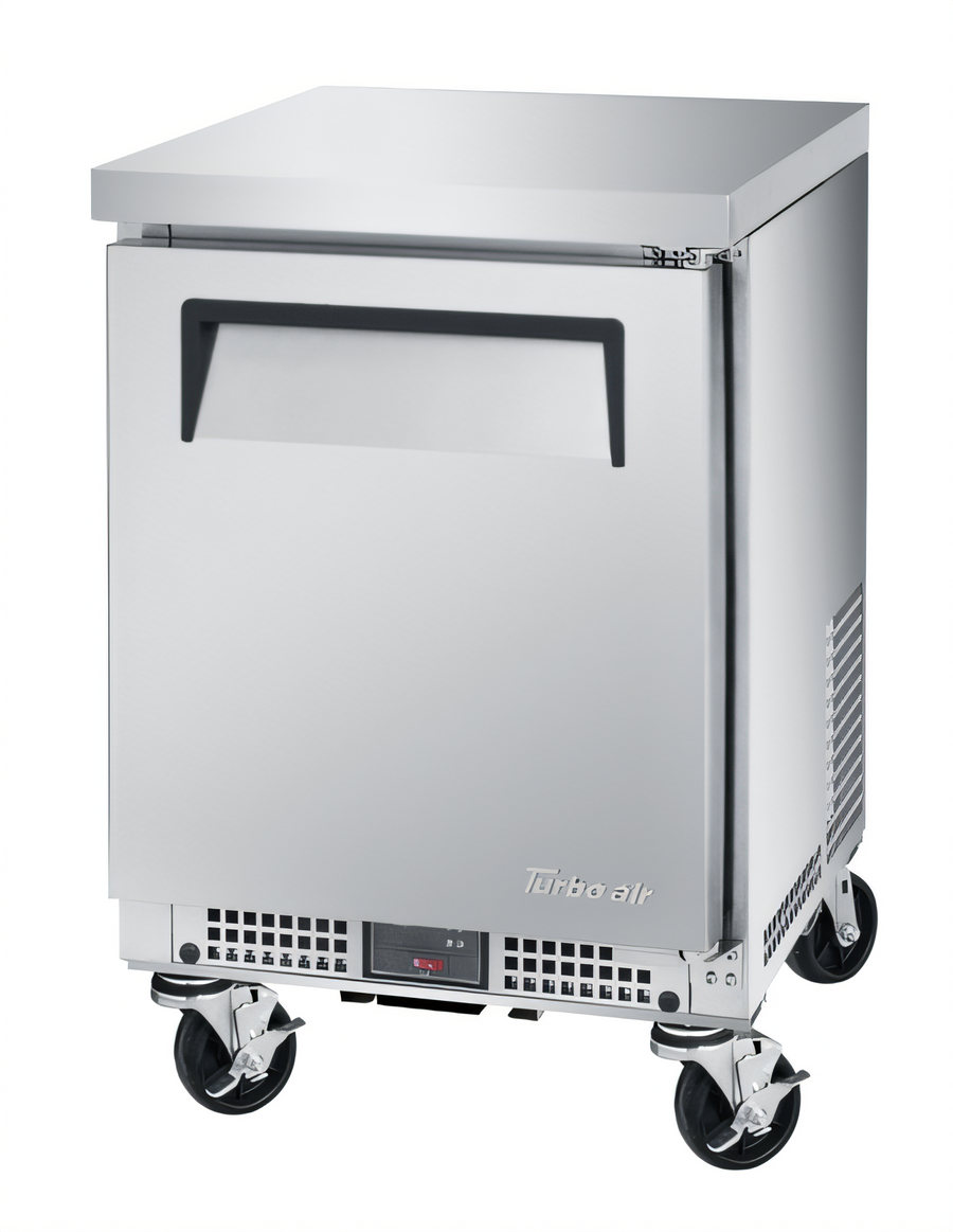 Product image #1 for Turbo Air M3 20-Inch Shallow Depth Worktop Refrigerator with Backsplash, 1 Solid Door, 2.29 Cu. Ft.