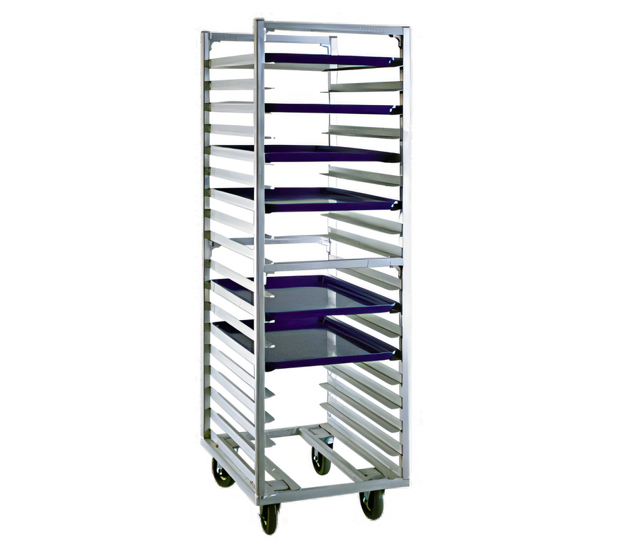 Product image #1 for New Age Heavy-Duty Open Frame Roll-In Refrigerator/Proofer Rack for 18 x 26 Pans, 18-Pan Capacity, End Load