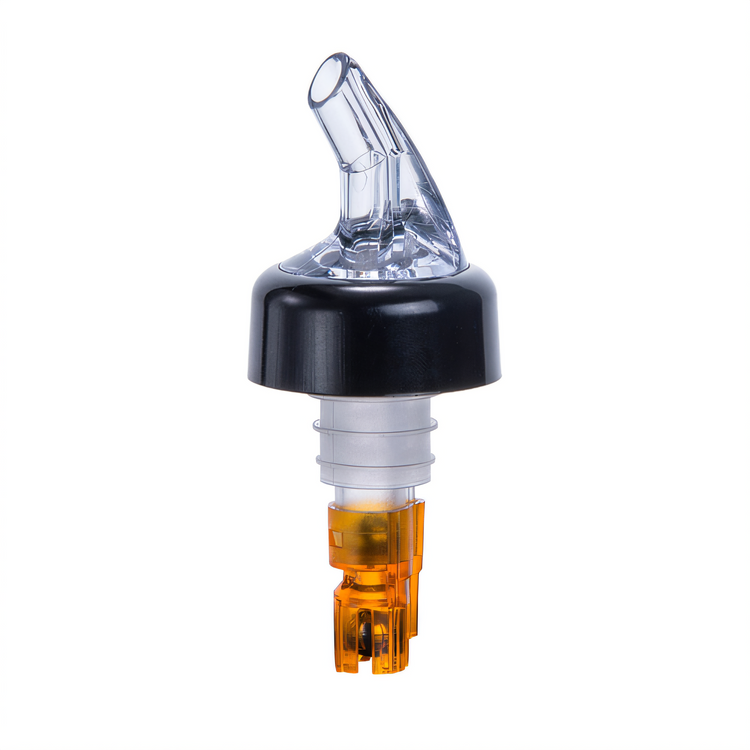 Product image #1 for Winco 1/2 oz Measuring Liquor Pourer with Black Collar and Clear Spout