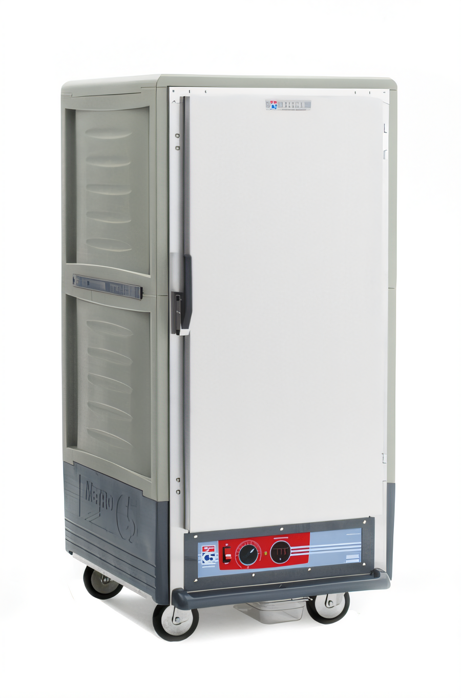 Product image #1 for Metro C5 3 Series 3/4 Height Low Wattage Heated Holding Cabinet with Gray Insulation Armour, Solid Door and Fixed Wire Slides