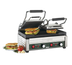 Thumbnail image #1 for Waring Panini Ottimo™ Double Panini Grill with Ribbed Cast-Iron Plates, 17 x 9.25-Inch Cooking Surface, 240V