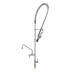 Thumbnail image #1 for EasyInstall Deck-Mount Single-Hole Pre-Rinse Add-On Faucet with 12-Inch Swing Nozzle, Spring-Action Gooseneck and Low-Flow Spray Valve