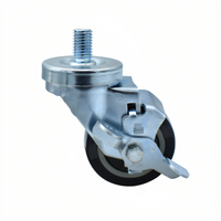 BK Resources 3SBR-5ST-PLY-TLB Shelf Casters & Leveling Feet