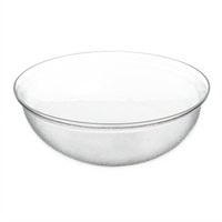 Carlisle 15 Qt Clear Acrylic Round Pebbled Salad Bowl