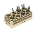 Thumbnail image #1 for Traex Half-Size Flatware Dishwasher Rack with 8 Cylinders, Beige