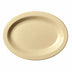 Thumbnail image #2 for Cambro Camwear 12-Inch x 9-Inch Oval Beige Polycarbonate Platter with Narrow Rim