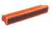 Thumbnail image #1 for Flo-Pac 24-Inch Medium Floor Sweep Push Broom Head with Hardwood Block and Orange Polypropylene Bristles