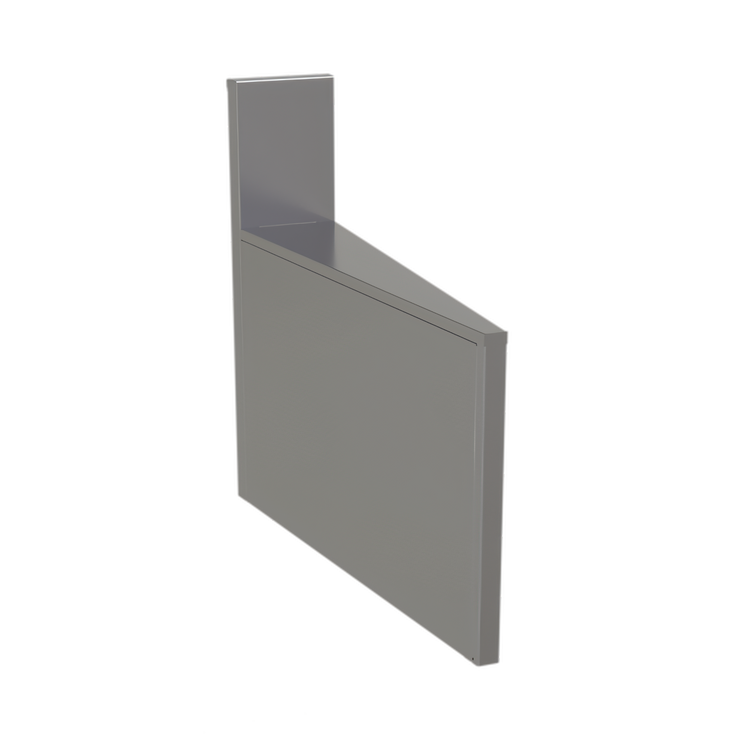 Product image #1 for Glastender Underbar Inside Wedge Corner Drainboard, 24-Inch Deep, 10° Angle, Stainless Steel