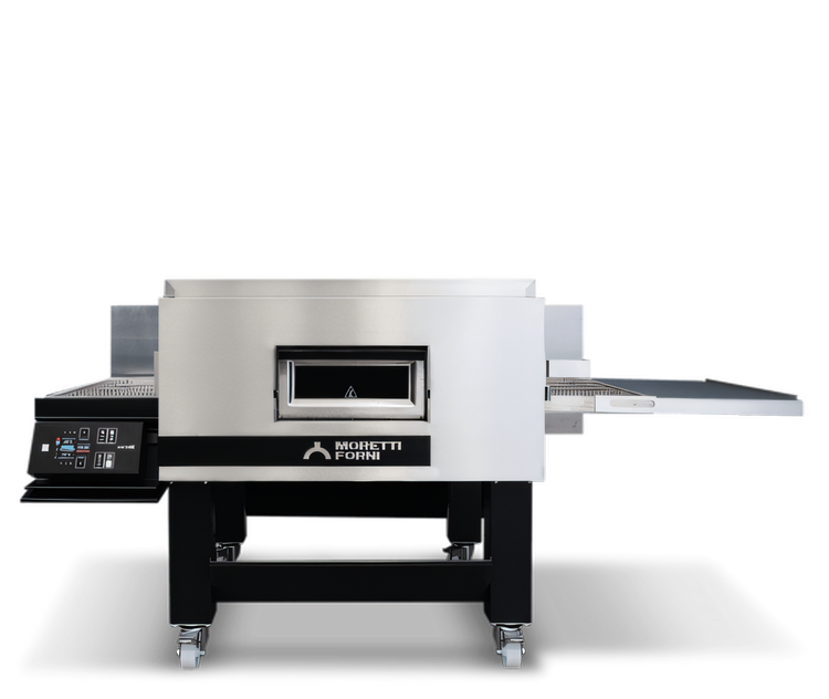 Product image #1 for Moretti Forni TT98E1S Single-Deck Electric Conveyor Pizza Oven with 32-Inch Belt and Stand Included