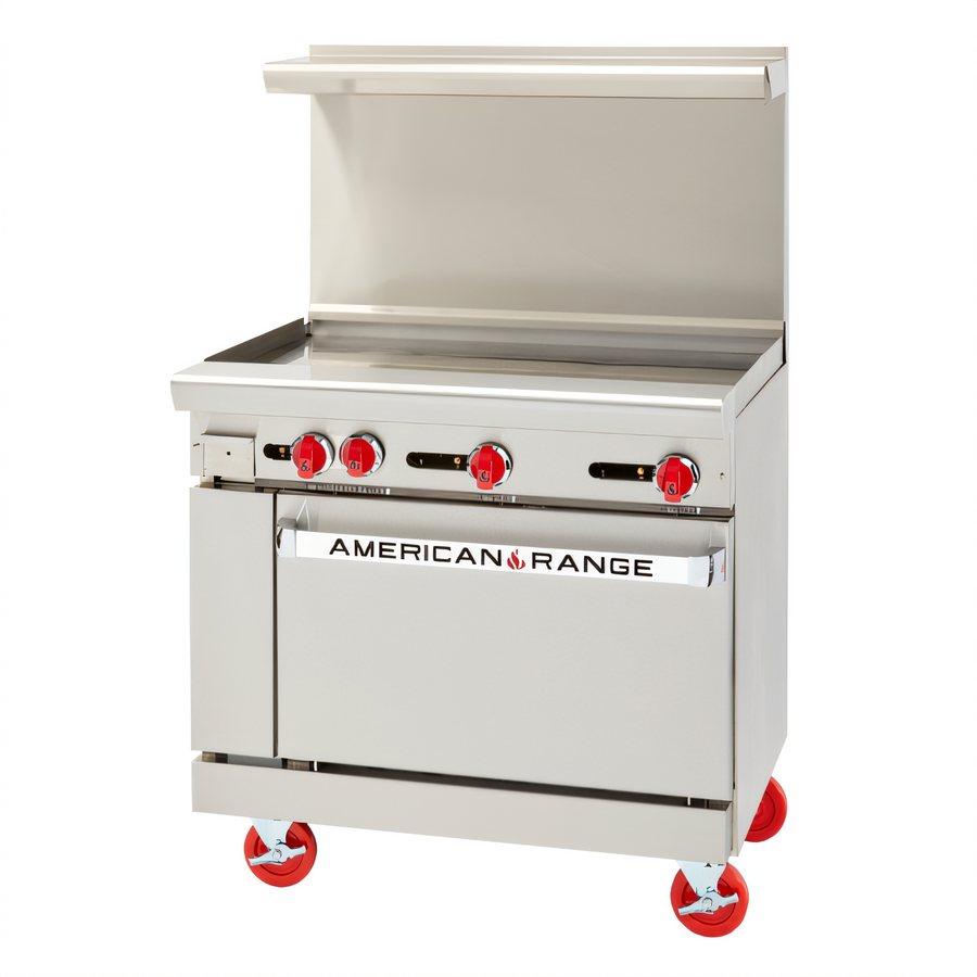 Product image #1 for American Range 36-Inch Gas Charbroiler Range with 26-1/2-Inch Convection Oven Base