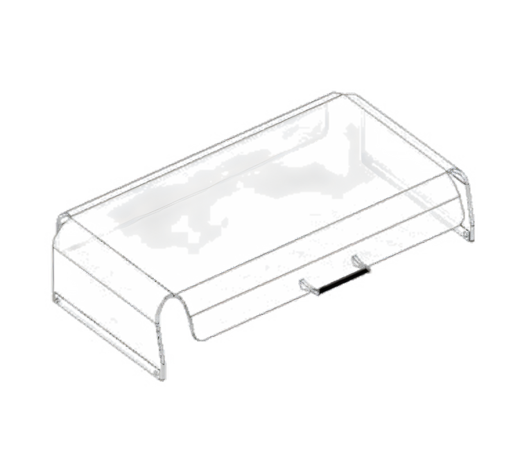 Product image #1 for Antunes Clear Acrylic Sloped-Front Protective Food Shield for HDC-50A