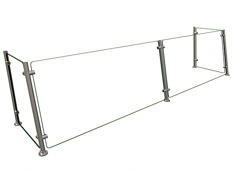 Product image #1 for Hatco Flav-R-Shield EP15 Full-Service Pass-Over Sneeze Guard, 2-Bay, 84 Inch W x 18 Inch D x 22 Inch H