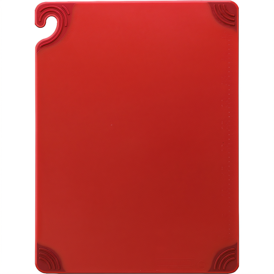 Product image #1 for Saf-T-Grip Anti-Slip Color-Coded Co-Polymer Cutting Board, 12 x 18 x 1/2 Inch, Red