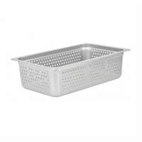 Full-Size Perforated Stainless Steel Steam Table Pan, 6-Inch Deep