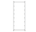 Thumbnail image #1 for New Age Stationary Full-Height Aluminum Produce Crisping Rack, 8-Basket Capacity