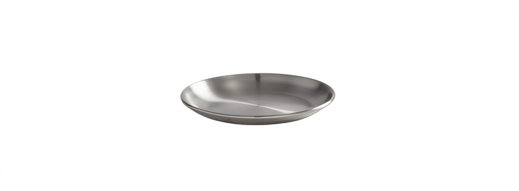 Product image #1 for American Metalcraft 4-Inch Round Stainless Steel Plate with Satin Finish